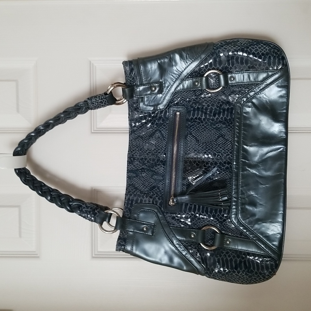 NWOT Bradley Bayou Python Printed Leather Shopper